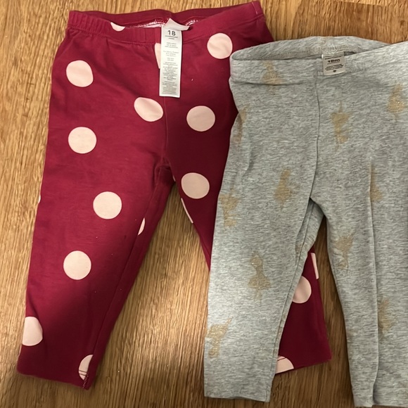 Set of 18 months leggings -3 Carter’s and one Garanimals - Picture 2 of 3